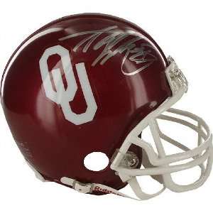  Adrian Peterson Oklahoma Sooners Autographed Mini Helmet 
