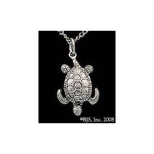   Silver Cable Chain, Turtle Animal Jewelry, 14 k gold 
