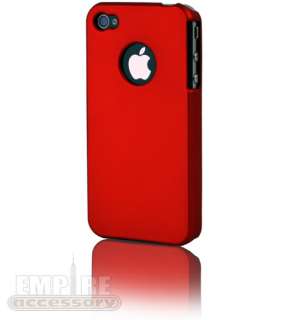 RED ULTRA THIN SLIM HARD CASE COVER for iPhone 4 4S Att Verizon Sprint 