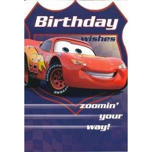  Happy Birthday Greeting Card Cars Movie Lightning McQueen 