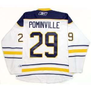 Jason Pominville Autographed Buffalo Sabres White Hockey Jersey
