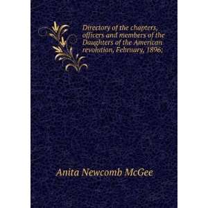   the American revolution, February, 1896;: Anita Newcomb McGee: Books