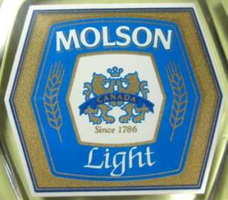 MOLSON LIGHT Beer Tap Handle, marker with Lions, CANADA  