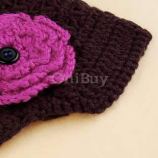 This adorable flower beanie is purely hand crocheted, and perfectly 