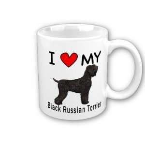  I Love My Black Russian Terrier Coffee Mug Everything 