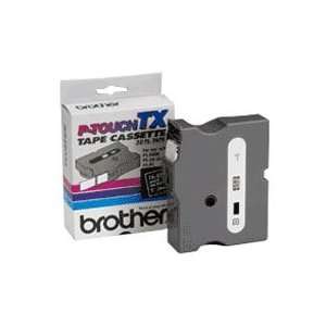  Brother 1 Laminated White on Black Tape (1/Pkg) (50 Ft 