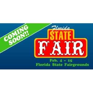   3x6 Vinyl Banner   St Petersburg Florida State Fair 