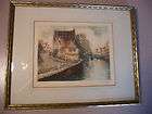 EUROPEAN CITYSCAPE ETCHING   ARTIST HAVAS items in New England Art and 