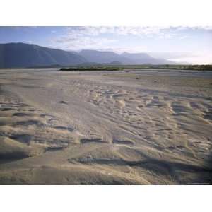 Flood Plain with Sand Depressions, Haast River Valley, from Road to 