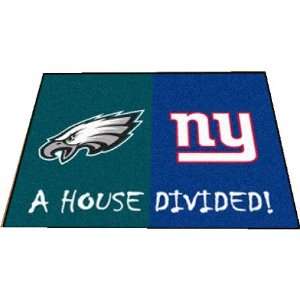   NFL   New York Giants House Divided Rugs 34 X 45
