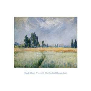 Wheatfield, 1881 by Claude Monet 36x26 
