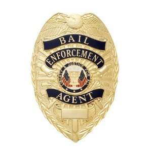  Bail Enforcement Agent Badge Gold 