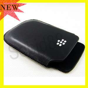   pocket Pouch Leather skin cover case for Blackberry Bold 9700 #5062