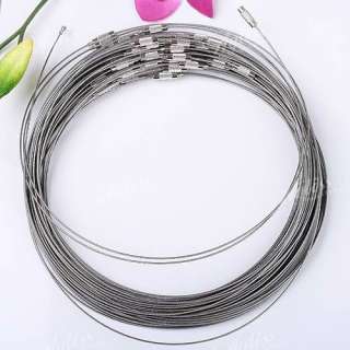 Useful Wholesale Steel Wire Choker Necklace 50P 18L  