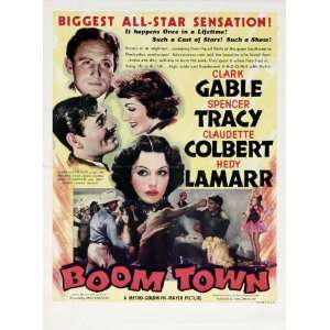   69cm x 102cm Clark Gable Spencer Tracy Claudette Colbert Hedy Lamarr