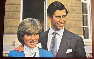 Prince Charles & Lady Diana Spencer Engagement Postcard  