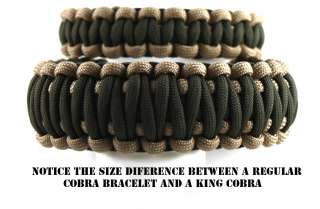 King Cobra Custom Paracord Survival Bracelet 550 cord  