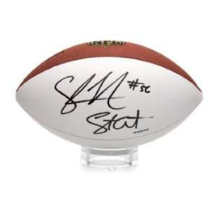 Autographed Shawn Merriman Football   White Panel 