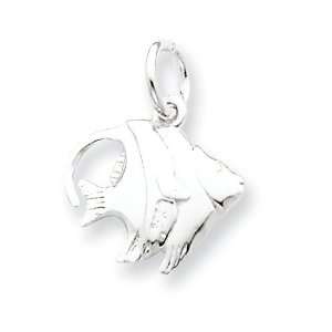  Sterling Silver Fish Charm: Jewelry