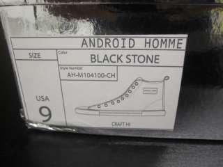 Android Homme Craft Hi Black Stone Sz 8 13 BNIB $165  