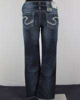 NWT Womens SILVER Jeans THICK S STITCH AIKO Boot Cut Mid Rise  