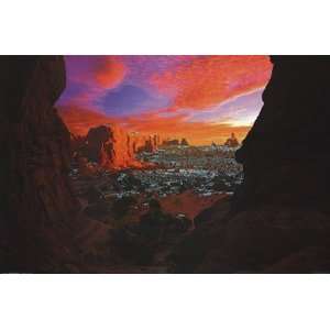  Utah   Rocky Buttes Canyon View Finest LAMINATED Print 