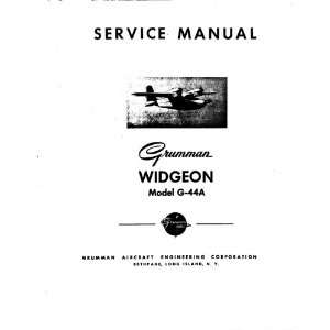  Grumman G 44 Aircraft Service Manual Grumman Books