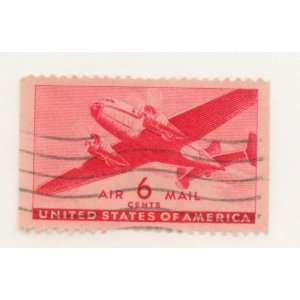 Air Mail   1941 44 Transport Issue   U.S. 6 Cent Transport Plane 