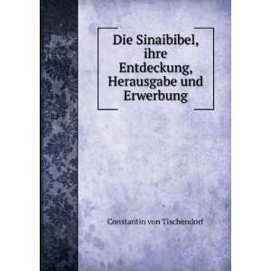   , Herausgabe und Erwerbung Constantin von Tischendorf Books