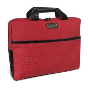  Kailo Chic 15.4 Laptop Sleeve with Handles   Red Hexagon 