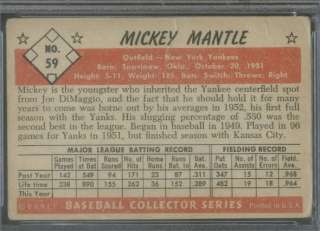 1953 Bowman Color 59 Mickey Mantle PSA 2 (6938)  