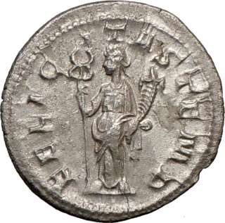 PHILIP I Arab 246AD Rare Ancient Silver Roman Coin FELICITAS GOOD LUCK 