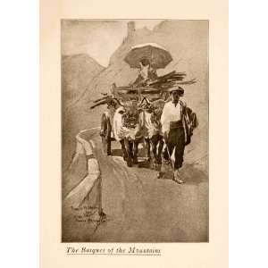  1907 Halftone Print Basques Mountain Ethnic Group Pyrenees 