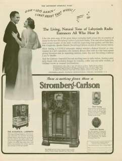 1937 Stromberg Carlson radio carpinchoe speaker AD  