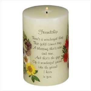  Friendship Poem Scented Candle: Home & Kitchen