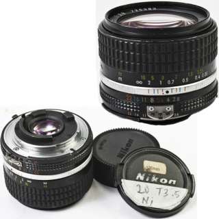 Nikon 20mm f3.5 and 28mm f2.8 AIS Lenses   READ  