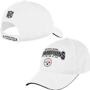  Men`s Pittsburgh Steelers Super Bowl XLIII Champions White 6 
