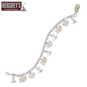 Hersheys Kisses Chocolate Lover Charm Bracelet Jewelry Gift For Her 