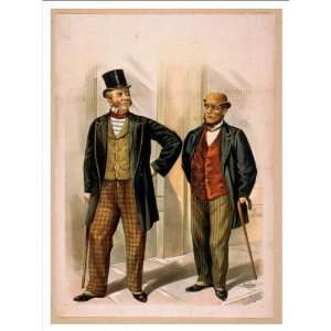 Historic Theater Poster (M), Two well dressed men with canes standing 