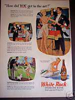 1946 White Rock Sparkling Water Psyche the Fairy art ad  