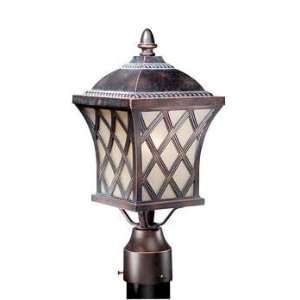   YORKSHIRE 7 OUTDOOR POST LIGHT COFFEE PATINA Home Improvement