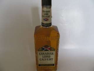 RARE EARLY CANADIAN 1960S LORD CALVERT WHISKY BOTTLE  