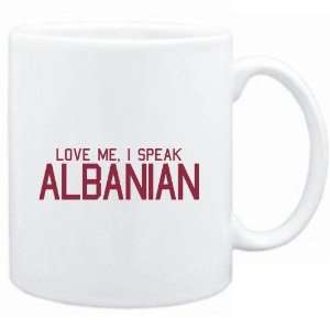 Mug White  LOVE ME, I SPEAK Albanian  Languages:  Sports 