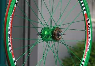 Single Speed Fixed Gear Track Wheels Wheelsets Green  