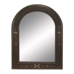  Arch Shaped Wood Leatherette Wall Mirror: Home & Kitchen
