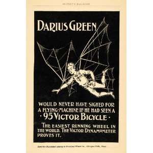  1895 Ad Darius Green 95 Victor Bicycle Overman Wheel 