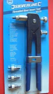 threaded rivet insert tool kit by silverline 633942 5024763028175 