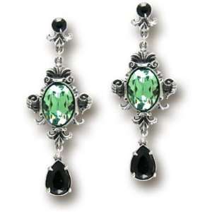    Queen of the Night Studs   Alchemy Gothic Earrings Jewelry
