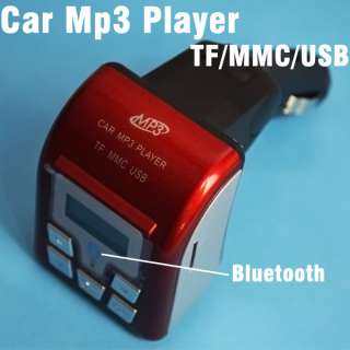 Car Kit MP3 Bluetooth Handsfree FM Modulator Red 9710  
