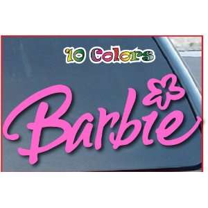    Barbie Car Window Decal Sticker 5 Wide Pink 